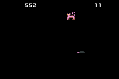 Gameplay screenshot of Hot Pursuit, a Butano Game Boy Advance chase game